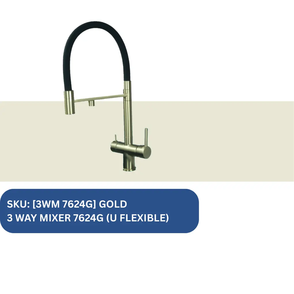 3 Way Mixer 7624G (U Detachable) | Safer Water
